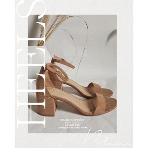 🖤 A NEW DAY strap block heel